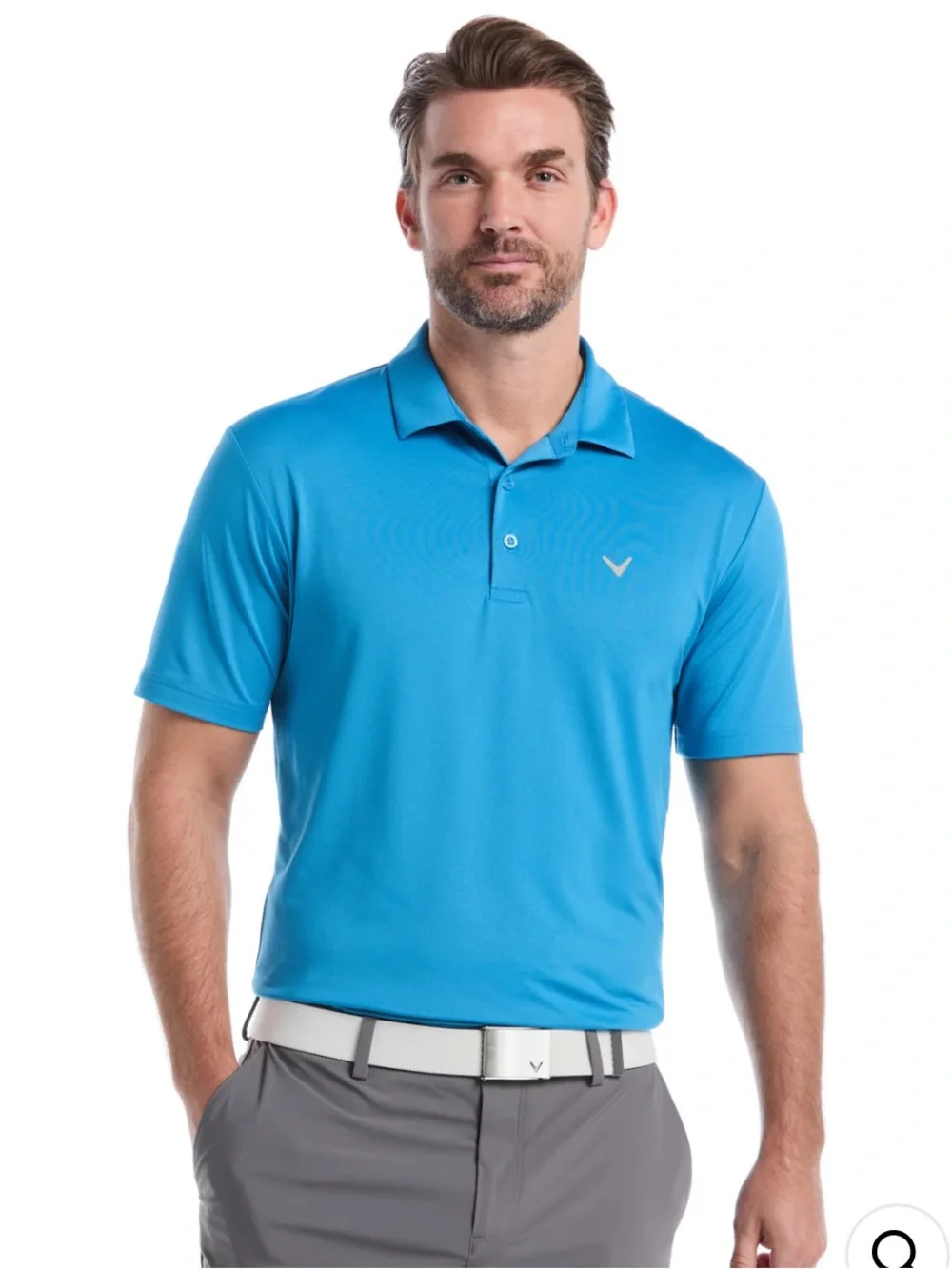 NWT Callaway Men’s Bright Turquoise Performance Polo Sizes M & XXL